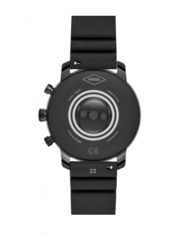 Смарт-часы Fossil Gen 4 - Explorist HR Black Silicone DW6F1